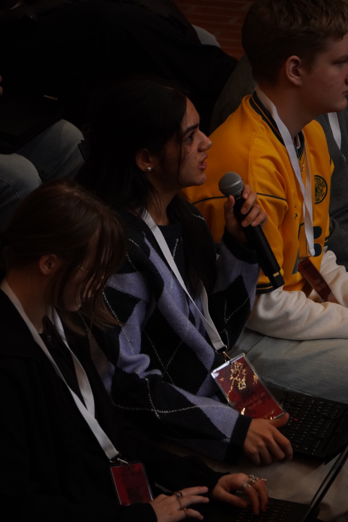 A delegate asking a question during a HYMT 2026 panel