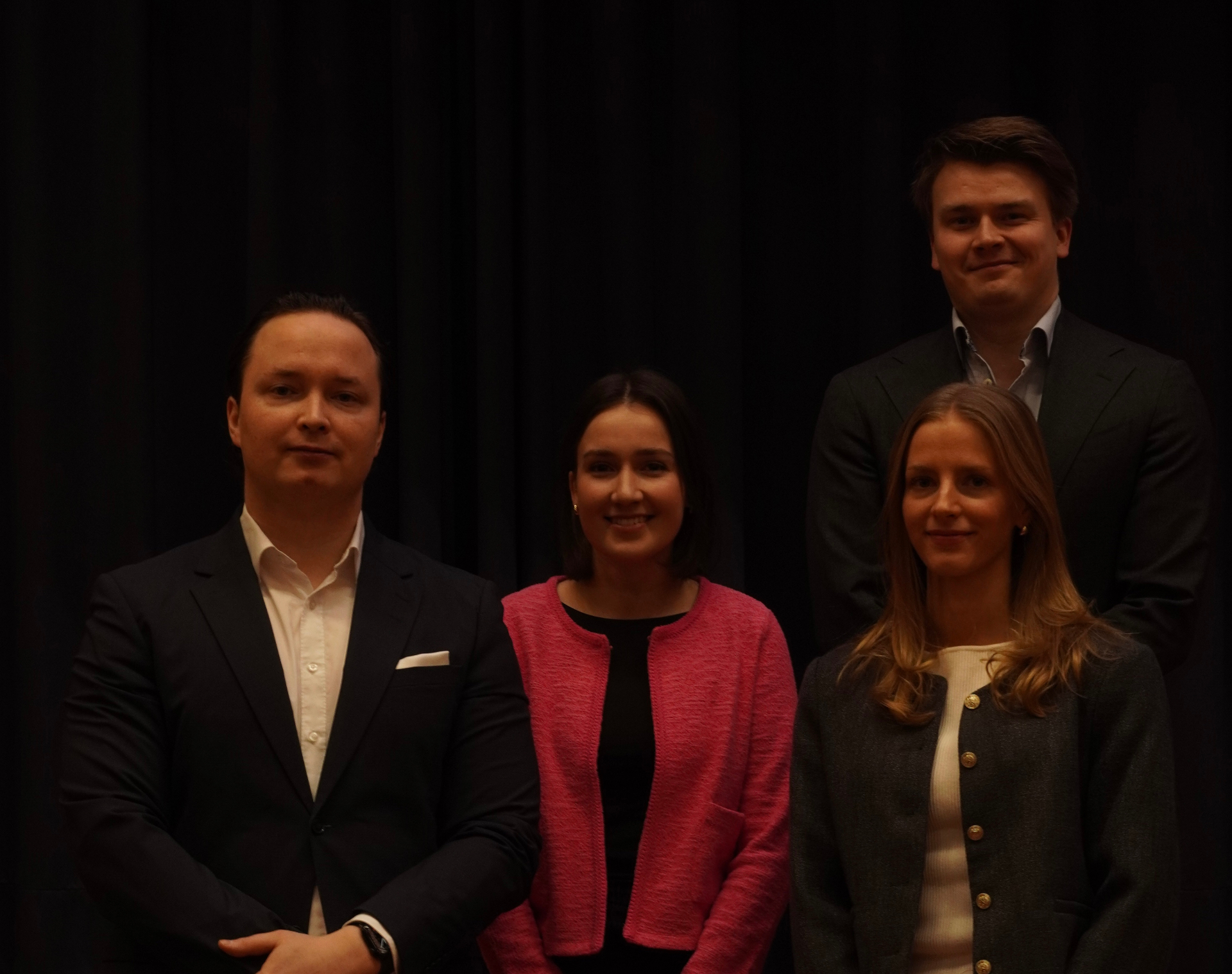 Krogerus team at HYMT 2026: Aleksi Komulainen, Helmi Virta, Oona Uusimaa and Leo Varttala